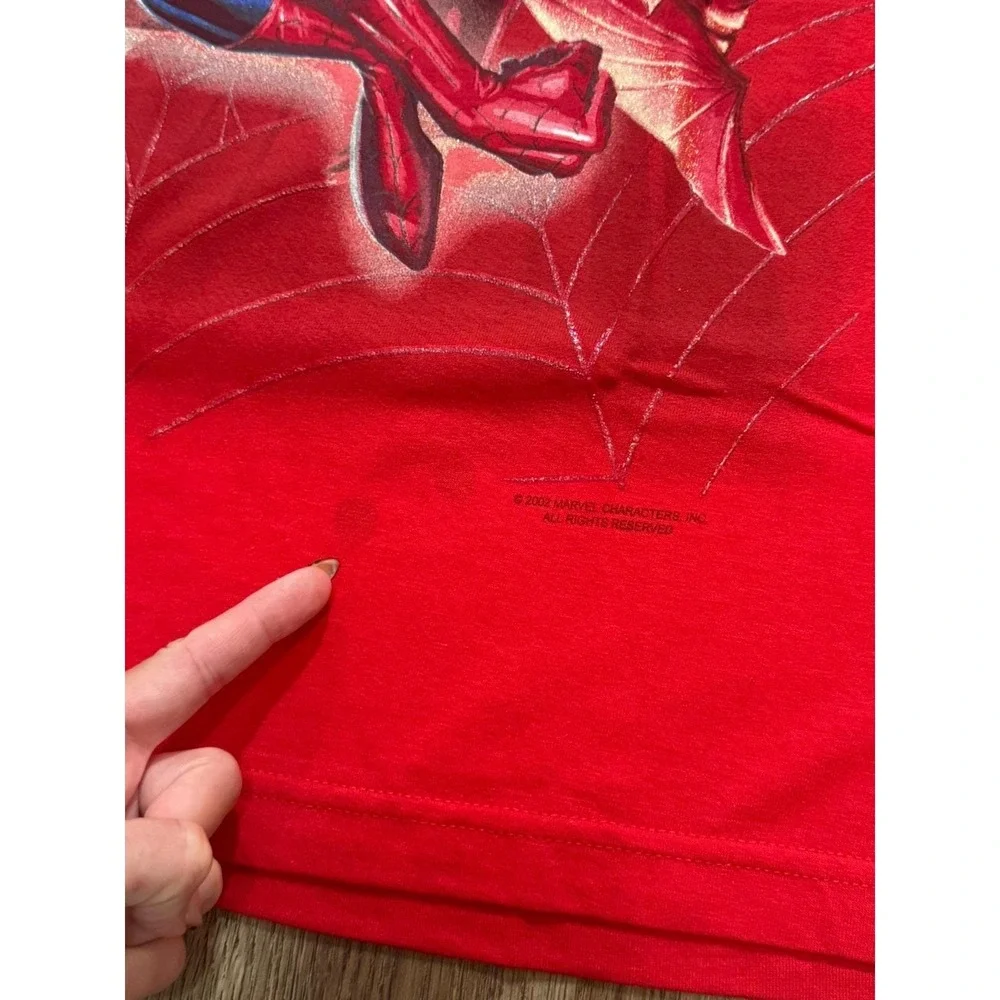 Vintage‎ 2002 Marvel Pomo Spider-Man T Shirt Size XL